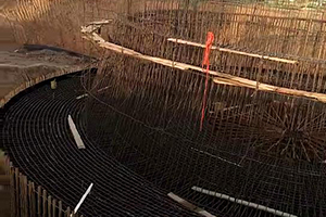 昭通砼烟囱新建施工现场